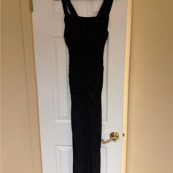 Lulus Elegant Black Off-Shoulder Dress - Picture 3 of 4